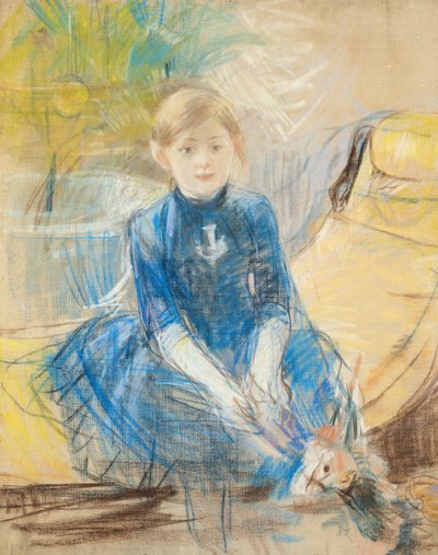Little Girl with a Blue Jersey, 1886 by Berthe Morisot